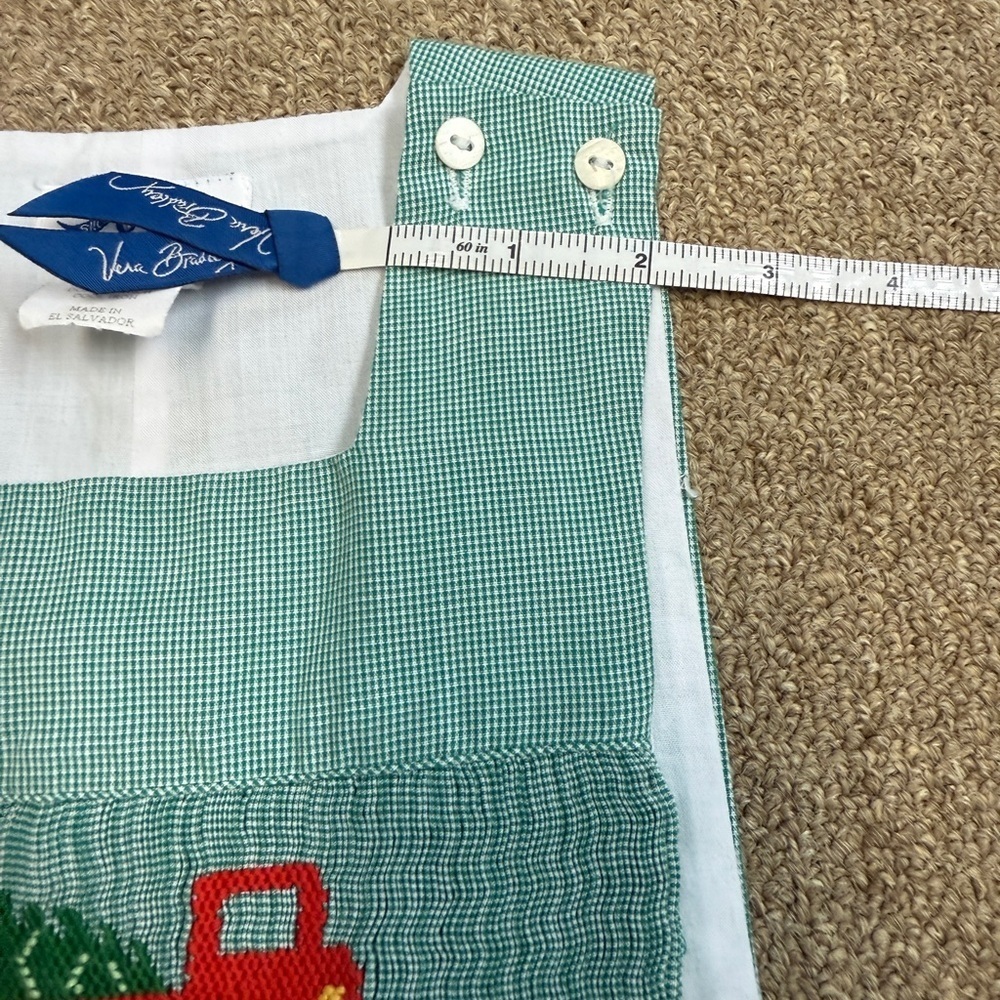Silly Goose Hand Smocked: Baby Boy Christmas Truck & Tree Jon Jon, Size 18m - Picture 7 of 9